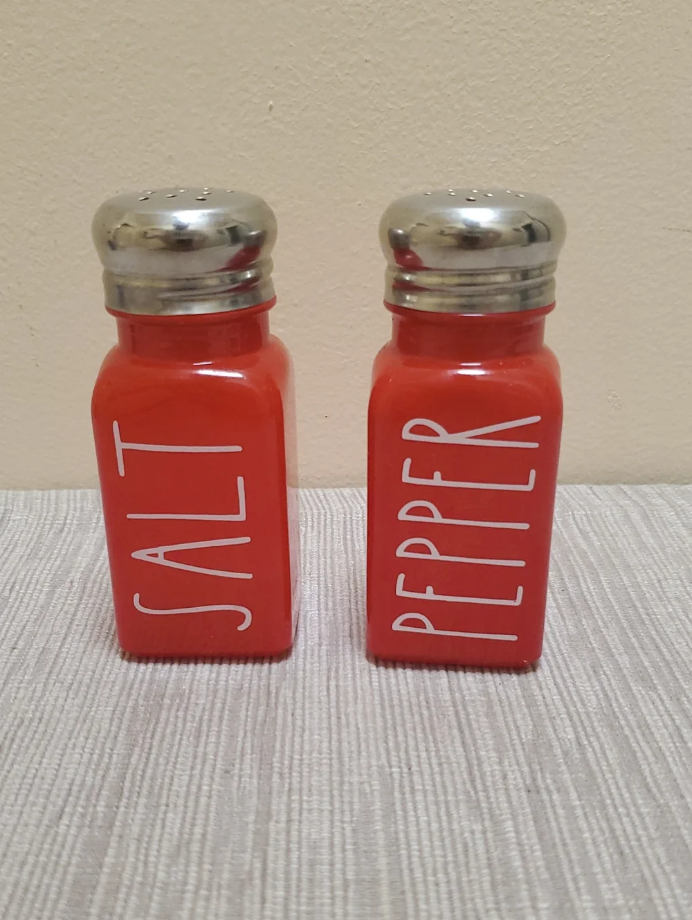 Red Ceramic Salt and Pepper Shaker Set
